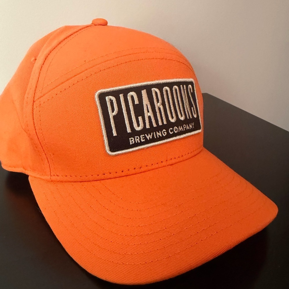 Picaroon’s Brewing Company Orange Snapback Hat Adjustable Cap